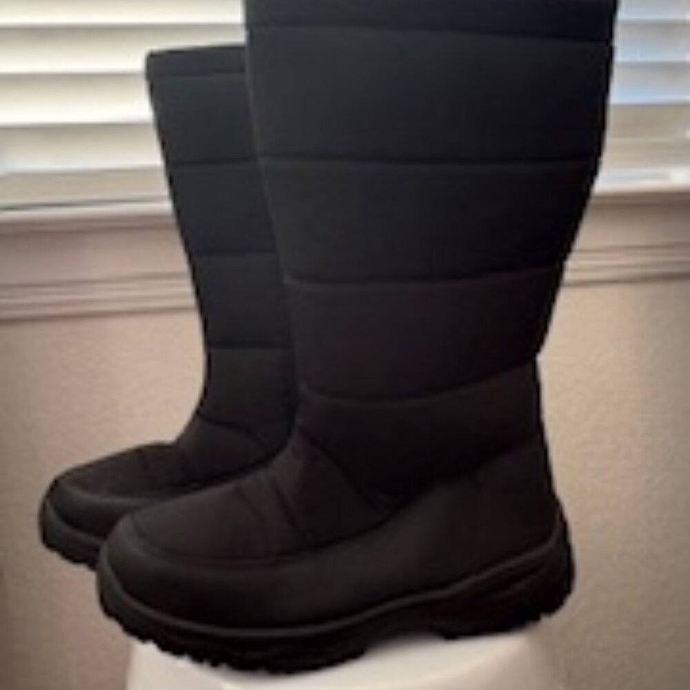 NWOT MOUNTAIN WAREHOUSE ICEY WOMENS BLACK LONG SNOW BOOTS, SIZE 9
